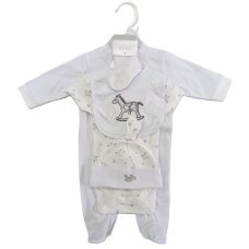 3241W: 5 Piece Luxury Hanging Gift Set (0-3 Months)